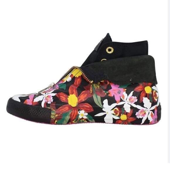 Converse X PatBo Chuck Taylor All Star Shroud Black Colorful Floral Hi Sneakers - Picture 2 of 16